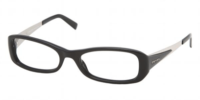 Prada Designer Glasses PR 09LV --> Black - Silver