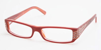 Prada Designer Glasses PR 07LV --> Cornelian Red