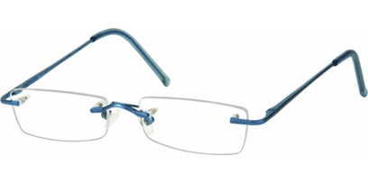 Rimless Glasses 319 --> Matt Antique Blue
