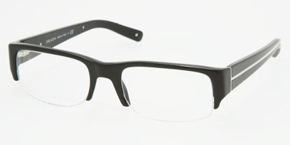 Prada Designer Glasses PR 03MV --> GlossBlack